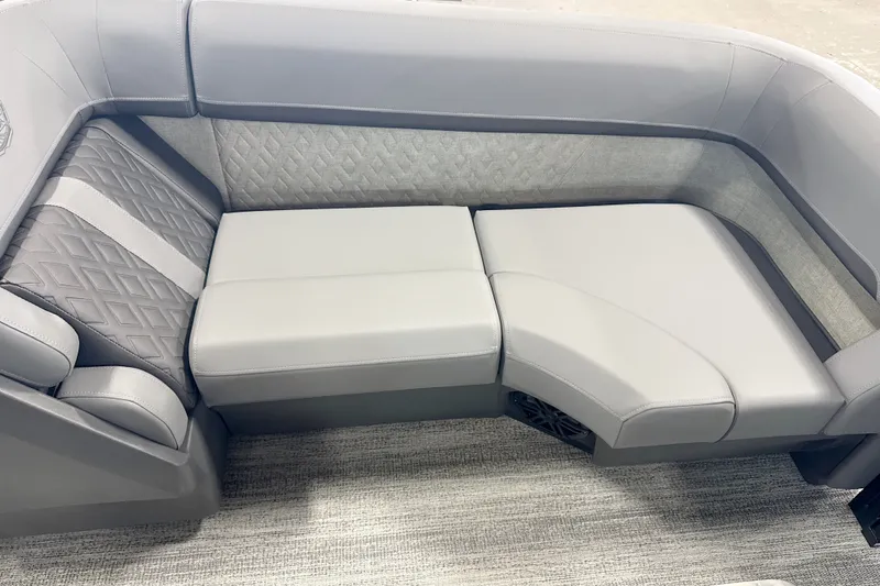 Slide: The Image of Luxurious seating in 2027 Bennington 24 M Open Fastback Quad Bench boat. - 11