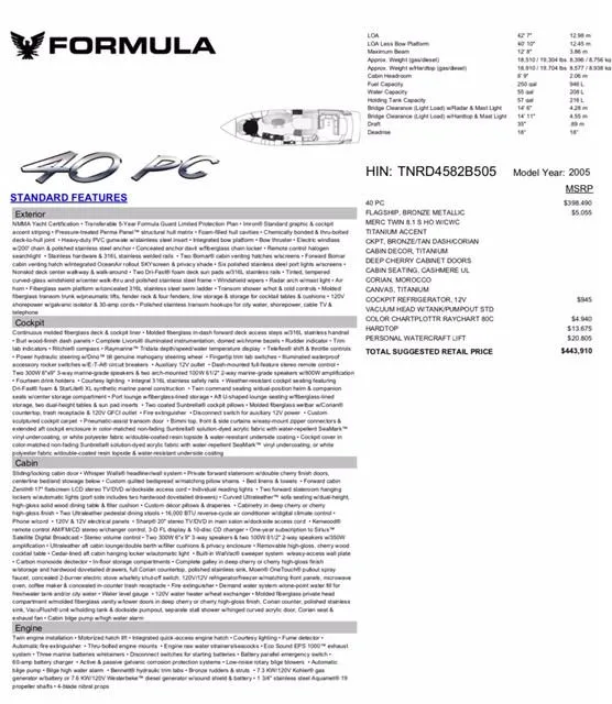 Slide: The Image of Formula 40 Performance Cruiser 2006 - 57