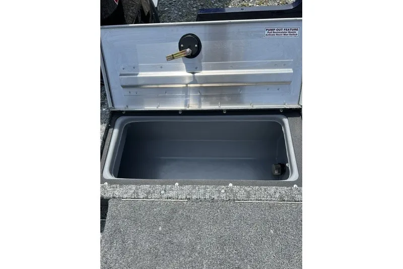 Slide: The Image of Open storage compartment in 2025 Tracker Pro Guide V-175 SC boat. - 25