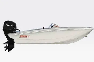 The Image of A 2027 Boston Whaler 130 Super Sport with a Mercury outboard motor. - 1
