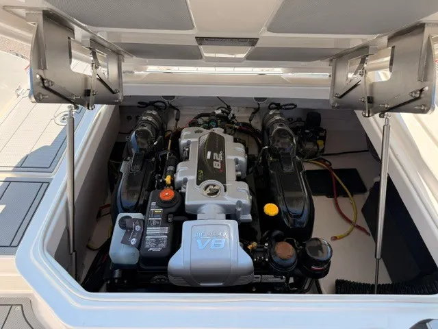 Slide: The Image of The engine compartment of a 2026 Chaparral SSX 8 features a powerful V8 engine. - 10