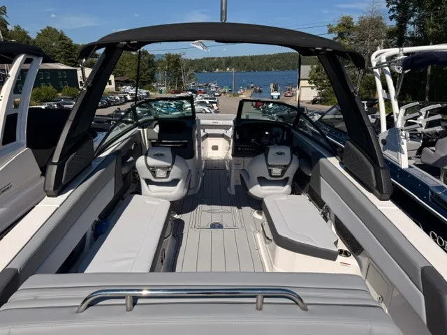 Slide: The Image of The image shows the cockpit of a 2026 Chaparral SSX 8 with modern seating and sleek design. - 3