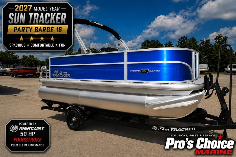 The Image of Sun Tracker Party Barge 16 DLX 2027 - 1