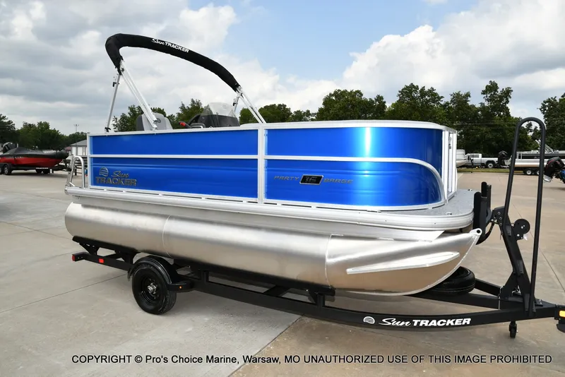 Slide: The Image of Sun Tracker Party Barge 16 DLX 2027 - 49