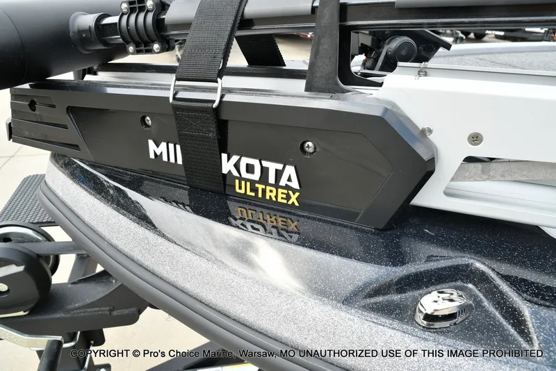 Slide: The Image of Close-up of a Minn Kota Ultrex trolling motor on a Nitro Z19 XL Pro boat. - 32