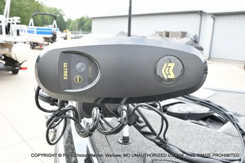 Slide: The Image of Close-up of a boat motor with "Ultrex" logo and another symbol. - 7