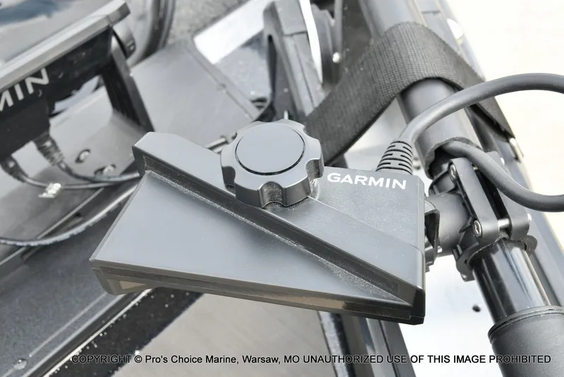 Slide: The Image of Close-up of a Garmin device on a boat. - 9