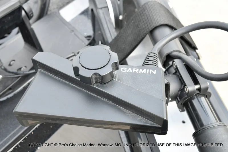 Slide: The Image of Close-up of a Garmin device on a Nitro Z19 XL Pro boat. - 36