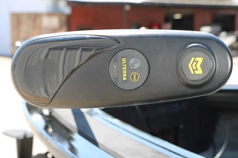Slide: The Image of Close-up of a boat control system with Ulterra logo. - 12