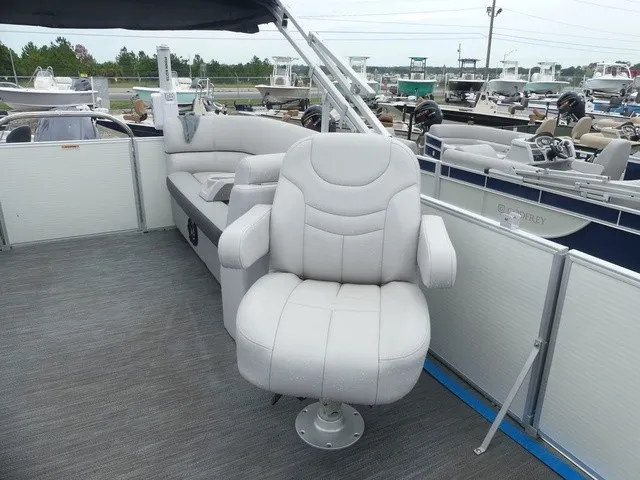 Slide: The Image of The image shows the interior of a 2024 Sweetwater SW 2286 SB with comfortable seating. - 24
