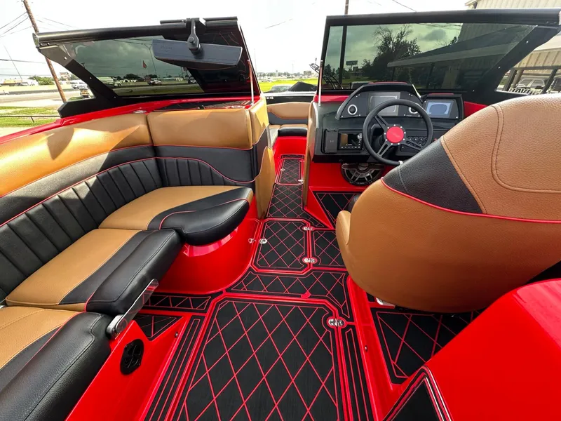Slide: The Image of The image shows the interior of a 2023 MB SPORTS B52 with luxurious seating and a modern dashboard. - 17