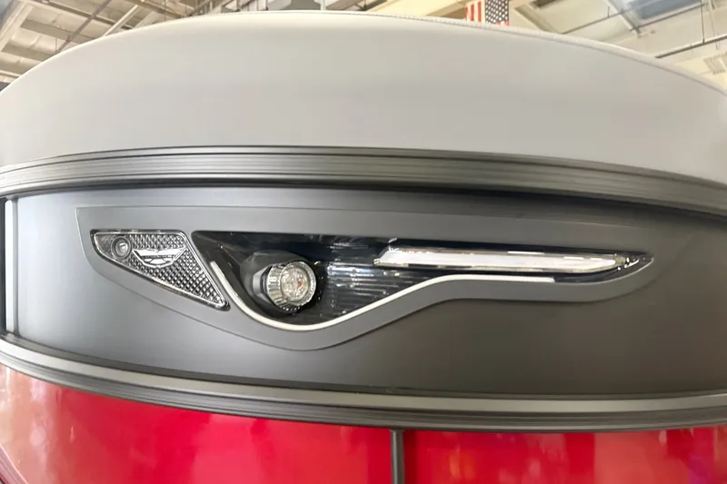 Slide: The Image of Close-up of 2027 Bennington 22 M Open Fastback Quad Bench boat detail. - 8