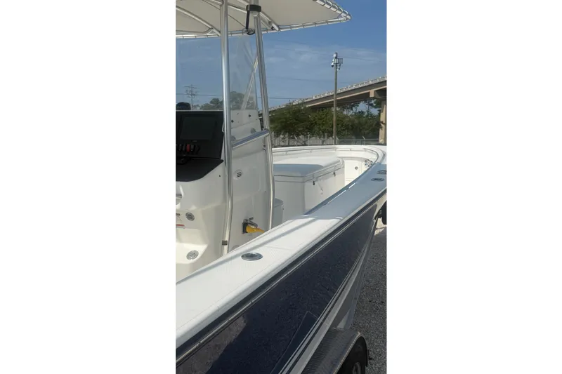 Slide: The Image of 2007 SeaCraft SC 32 Master Angler boat, featuring sleek design and spacious deck. - 8