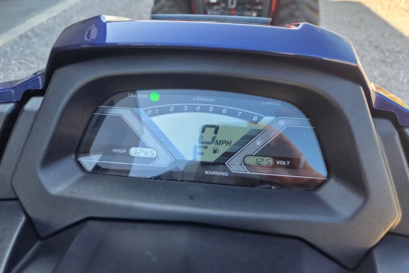 Slide: The Image of Dashboard of a 2015 Yamaha WaveRunner VX Cruiser showing speed and voltage. - 4