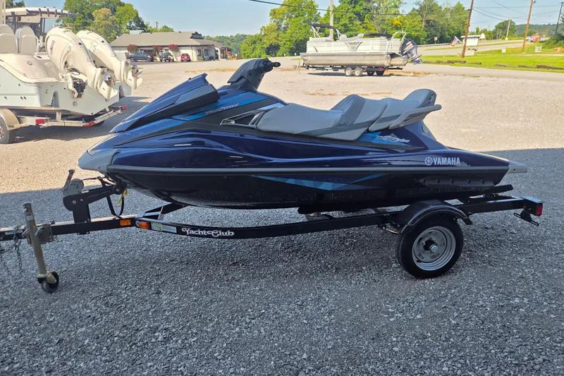 Slide: The Image of 2015 Yamaha WaveRunner VX Cruiser on trailer, parked outdoors. - 3