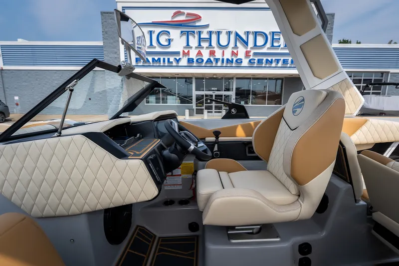 Slide: The Image of Interior of 2026 Tigé Z3 boat at Big Thunder Marine dealership. - 56