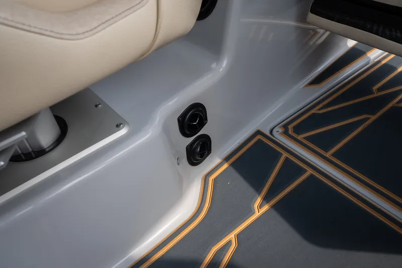 Slide: The Image of 2026 Tigé Z3 boat interior with sleek design and modern flooring details. - 57