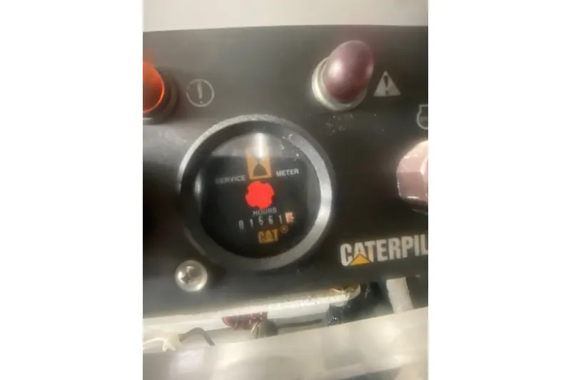 Slide: The Image of Caterpillar engine hour meter on 2005 Ocean Yacht 50' Super Sport dashboard. - 37
