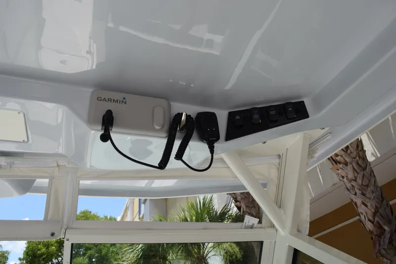 Slide: The Image of Interior view of 2027 Sailfish 276 DC boat with Garmin marine electronics. - 16