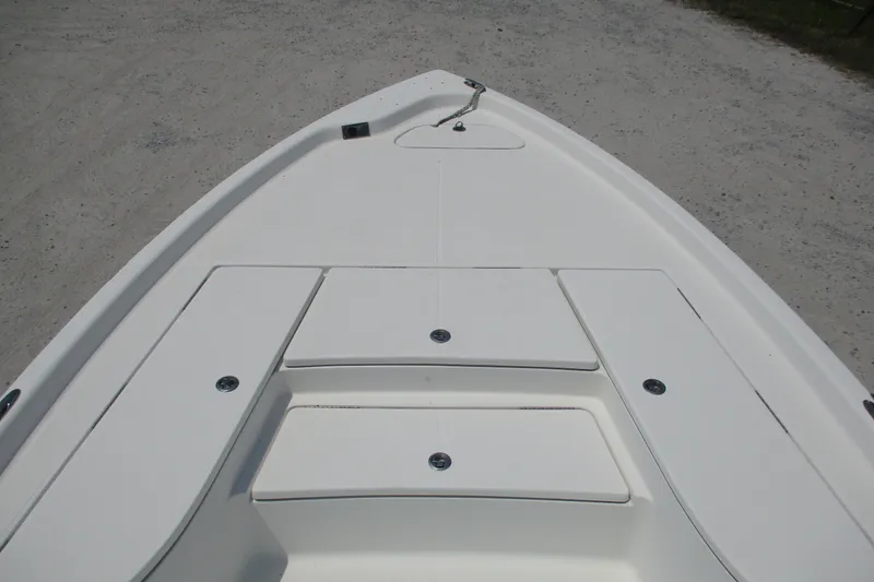 Slide: The Image of Bow view of 2016 BLUEWAVE 24 Pure Bay boat with storage compartments. - 7