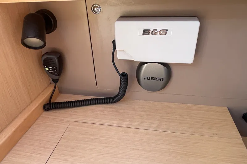 Slide: The Image of Interior of 2016 Beneteau Oceanis 35 yacht with B&G and Fusion equipment. - 40