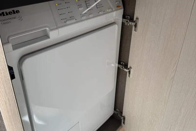Slide: The Image of Miele Touchtronic T8033C dryer in Azimut 66 Flybridge yacht, 2018 model. - 46