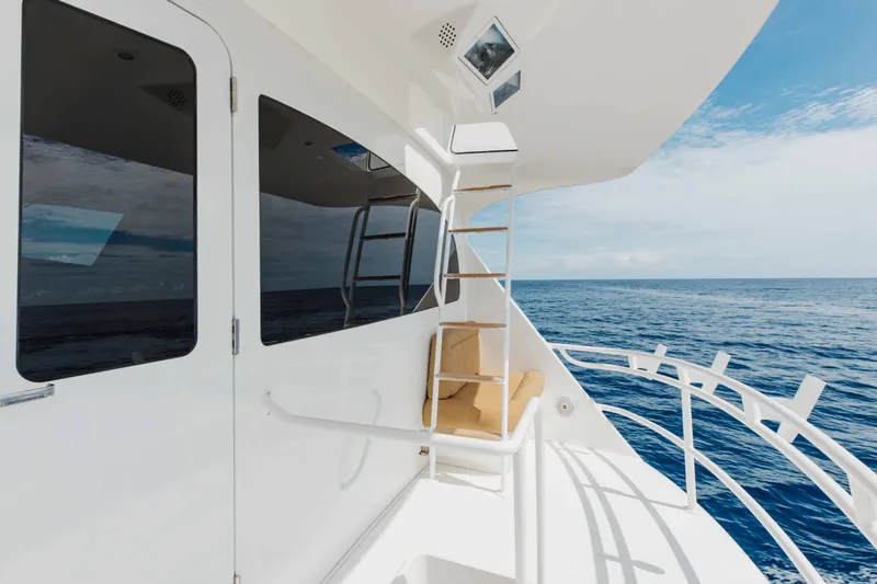 Slide: The Image of Luxury yacht Viking 76 Enclosed Bridge 2012, featuring sleek design and ocean view. - 38