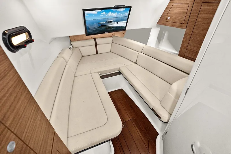 Slide: The Image of Cabin opposing seating that converts to berth - 36