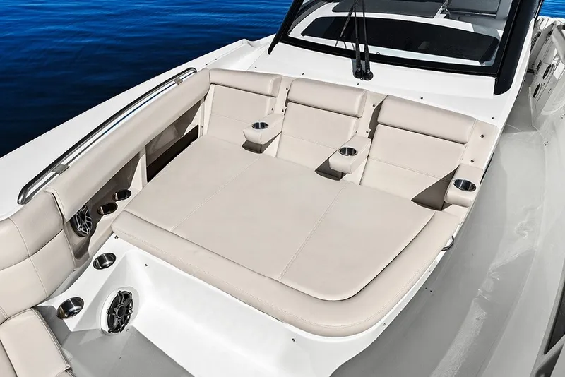 Slide: The Image of Bow lounge with backrest and fold-down armrests with integrated drink holders - 32