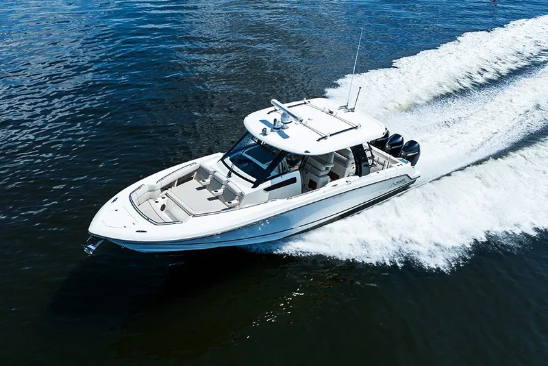 Slide: The Image of 2023 Boston Whaler 350 Realm underway - 60