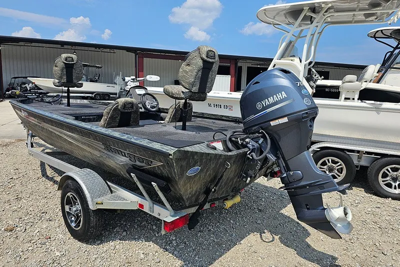 Slide: The Image of 2020 Ranger RT178 boat with Yamaha motor on trailer, parked outdoors. - 3