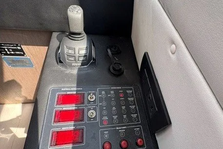Slide: The Image of Control panel of 2023 Azimut Fly 50 yacht with joystick and switches. - 21