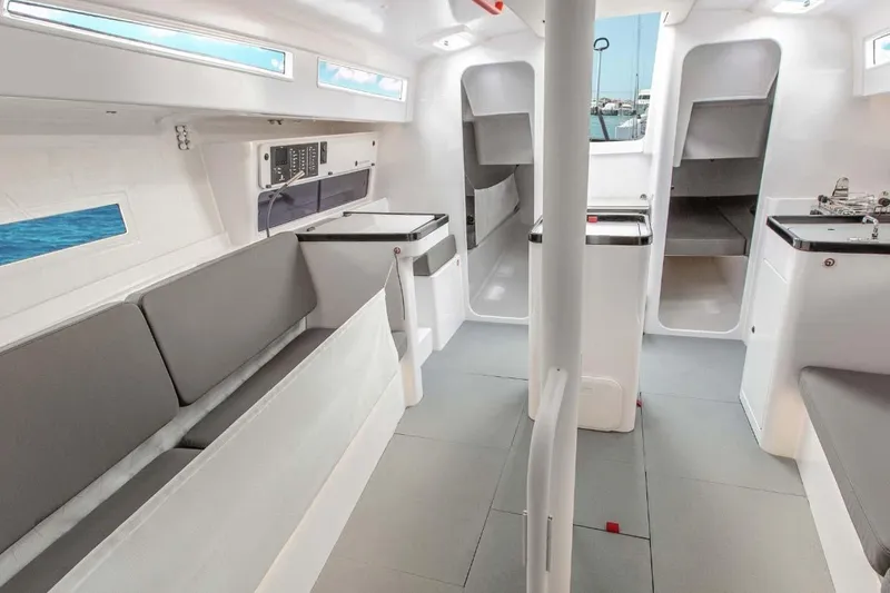 Slide: The Image of Manufacturer Provided Image: Interior of 2026 Beneteau FIRST 36 SE sailboat, featuring modern design and spacious layout. - 3