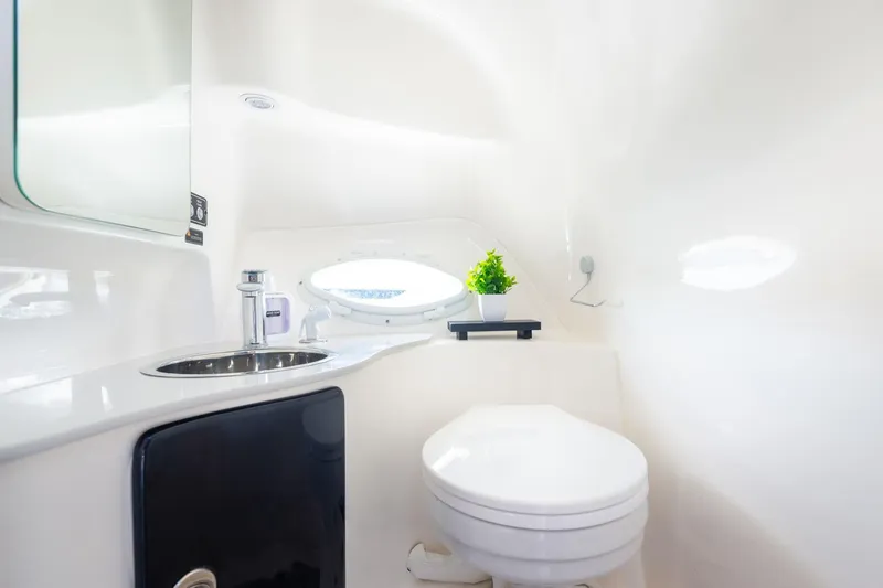Slide: The Image of Modern bathroom in 2026 Hanover 305 model, featuring sleek design and compact fixtures. - 12