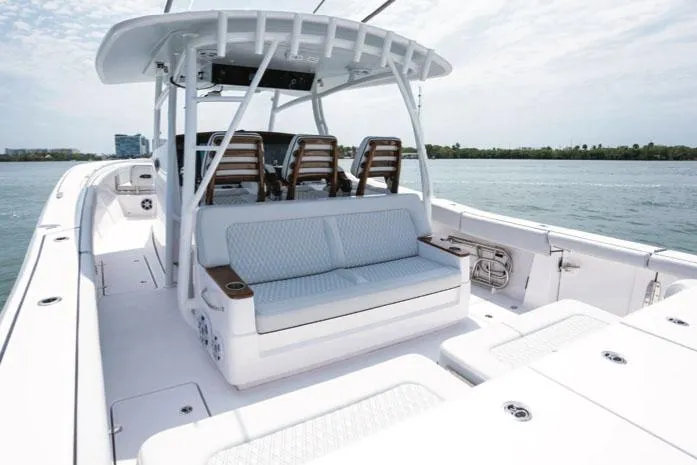Slide: The Image of Manufacturer Provided Image: Interior view of Southport 38 FE boat, model year 2026. - 4