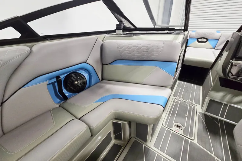 Slide: The Image of Luxurious interior of 2026 Centurion Ri230 boat with stylish seating and modern design. - 14