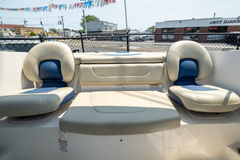 Slide: The Image of 2014 Chaparral 18 H2O Ski & Fish boat interior with comfortable seating. - 9