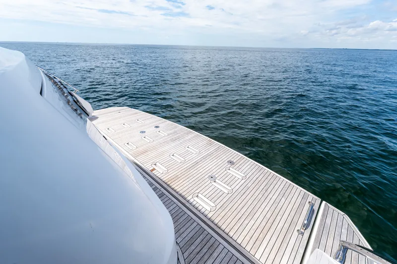 Slide: The Image of Luxury yacht Azimut Fly 68, 2023 model, cruising on open sea. - 71