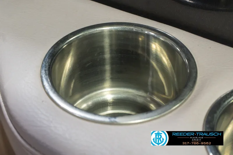 Slide: The Image of Stainless steel cup holder in 2017 South Bay 725 RS boat interior. - 48