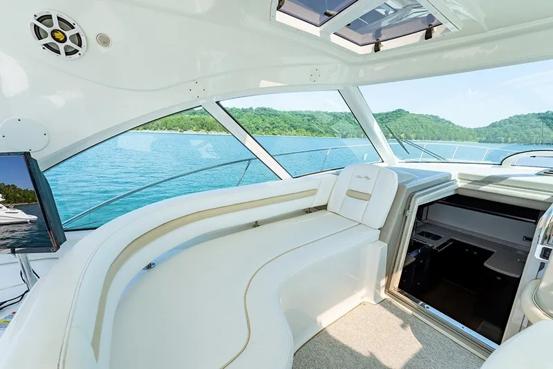 Slide: The Image of Port side lounge at the helm - 15