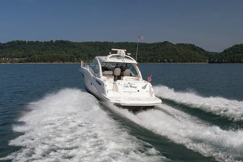 Slide: The Image of 2008 Sea Ray 48 Sundancer underway - 52