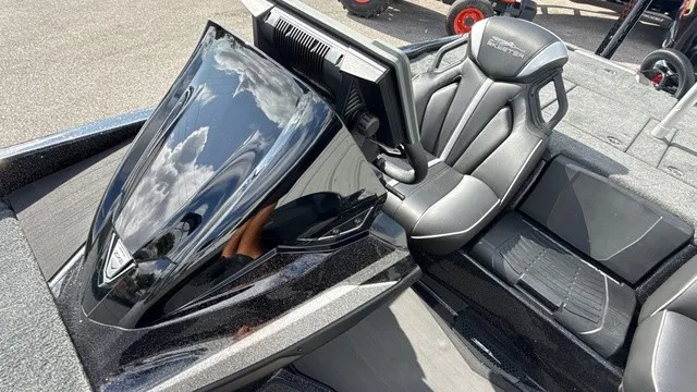 Slide: The Image of The image shows the cockpit of a 2027 Skeeter ZXE20 with a modern helm station. - 16