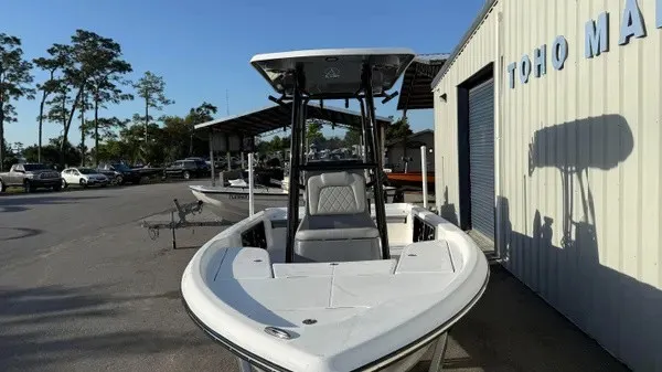 Slide: The Image of A 2026 Blazer PureBay 2200 is parked on a lot next to a building. - 10