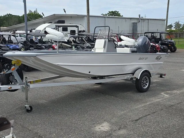 Slide: The Image of 2026 G3 Bay 17 on a trailer, ready for adventure. - 2