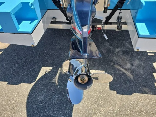 Slide: The Image of Close-up of a shiny boat propeller on asphalt. - 31