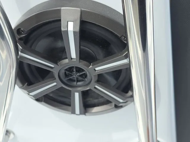 Slide: The Image of Close-up of a speaker on a 2026 Xpress SW20B boat. - 34