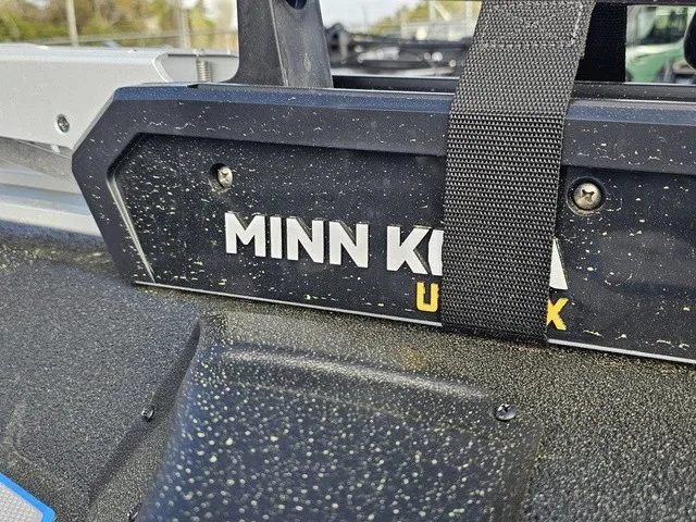 Slide: The Image of Close-up of a Minn Kota Ultrex motor on an Xpress H18C Crappie boat. - 16