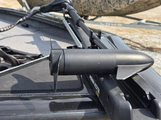 Slide: The Image of Close-up of a Minn Kota trolling motor on a Tracker Pro Team 175 TXW boat. - 21