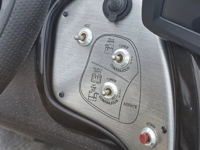 Slide: The Image of Close-up of a control panel with toggle switches and labels. - 28
