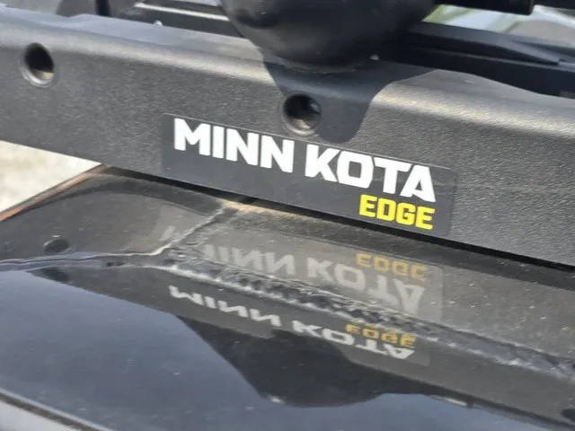 Slide: The Image of Close-up of a Minn Kota Edge trolling motor on a Tracker Pro Team 175 TXW boat. - 20
